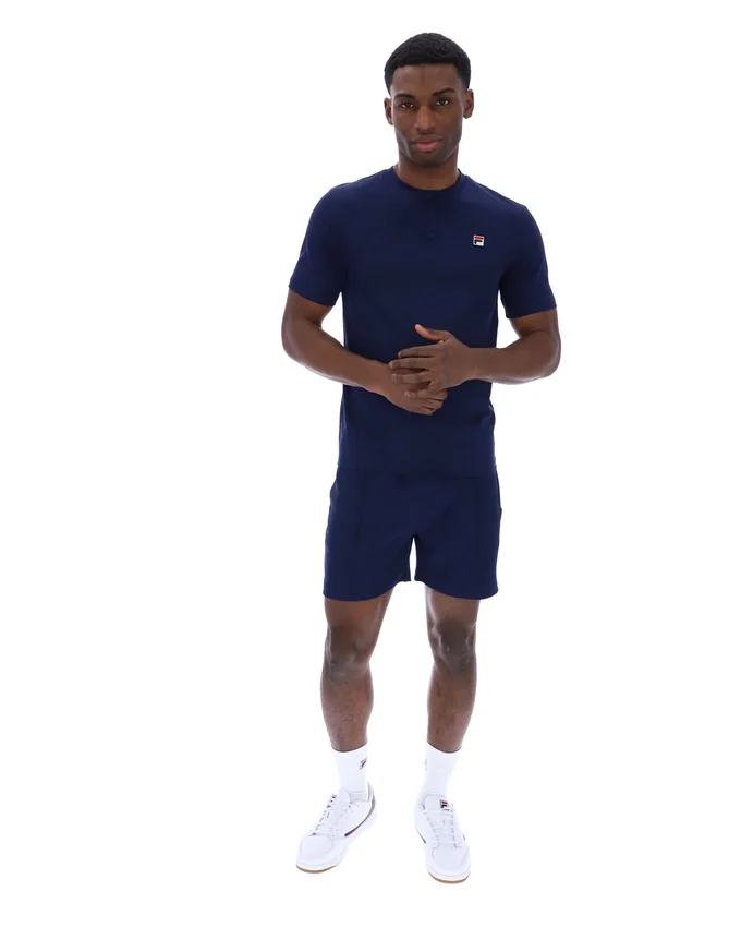 T-shirt à col Fila Valentino Essential bleu marine