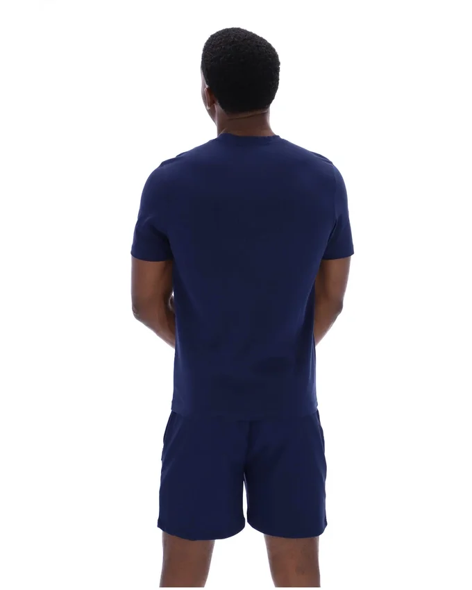 T-shirt à col Fila Valentino Essential bleu marine