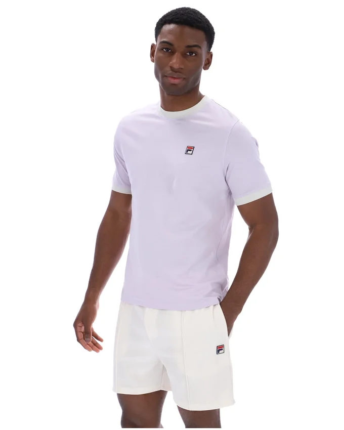 T-shirt à col ras-du-cou Marconi Essential, couleur « Misty Lilac »
