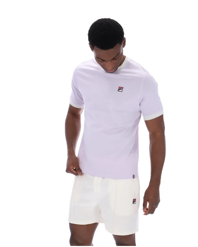T-shirt à col ras-du-cou Marconi Essential, couleur « Misty Lilac »