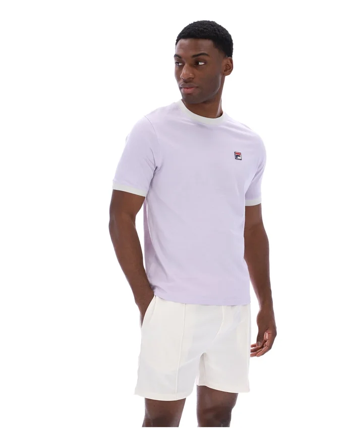T-shirt à col ras-du-cou Marconi Essential, couleur « Misty Lilac »