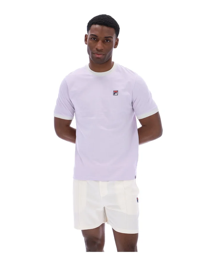 T-shirt à col ras-du-cou Marconi Essential, couleur « Misty Lilac »