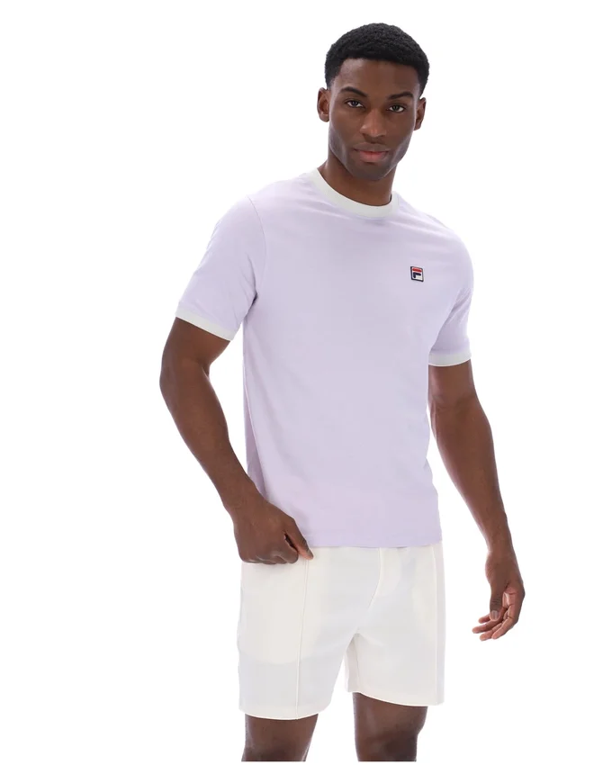 T-shirt à col ras-du-cou Marconi Essential, couleur « Misty Lilac »