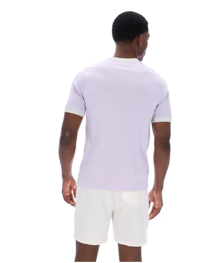 T-shirt à col ras-du-cou Marconi Essential, couleur « Misty Lilac »