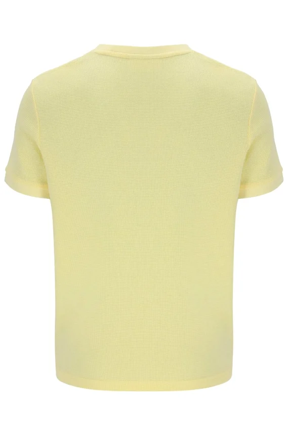 T-shirt à col ras-du-cou Popcorn Ash Micro Waffle
