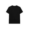 T-shirt à col rond ample à manches courtes pour homme avec logo en lettres, noir