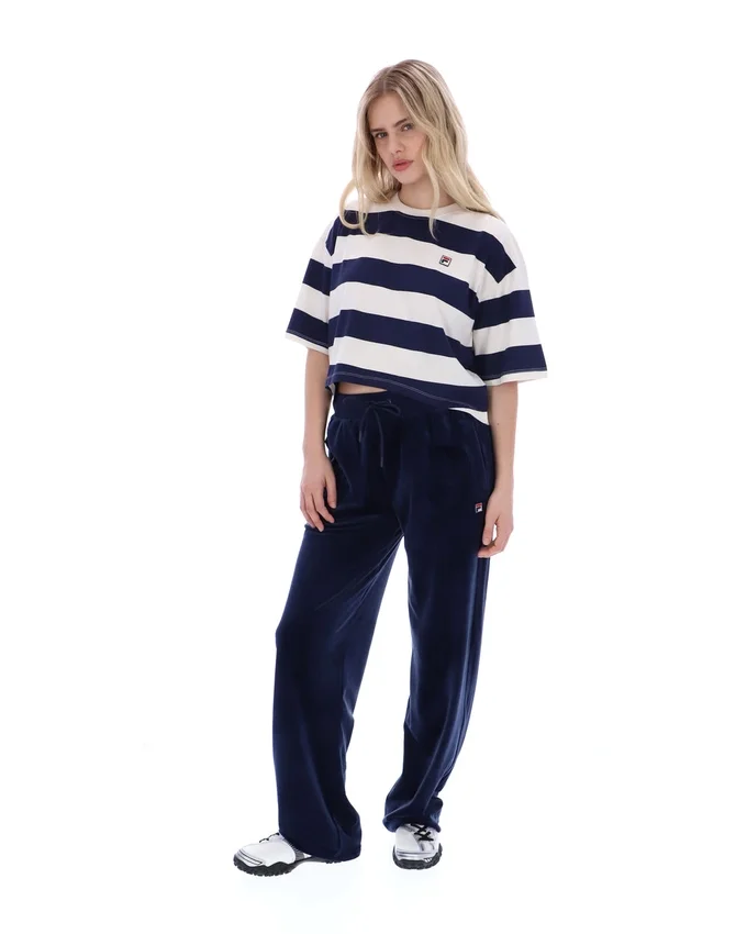 T-shirt court et ample Fila Genoa bleu marine