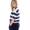 T-shirt court et ample Fila Genoa bleu marine