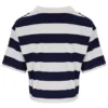 T-shirt court et ample Fila Genoa bleu marine