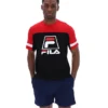 T-shirt Damon « Cut and Sew » noir