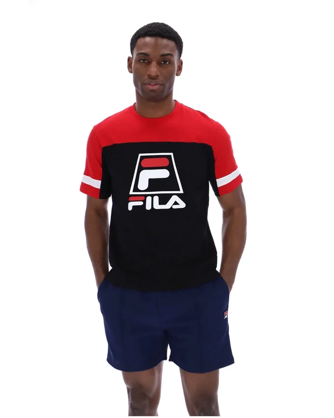 T-shirt Damon « Cut and Sew » noir