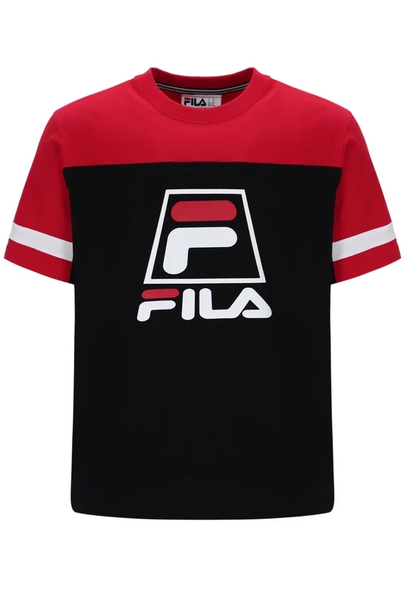 T-shirt Damon « Cut and Sew » noir