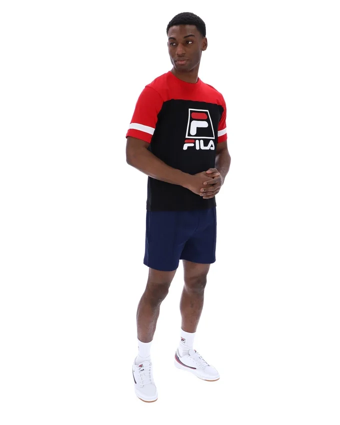 T-shirt Damon « Cut and Sew » noir
