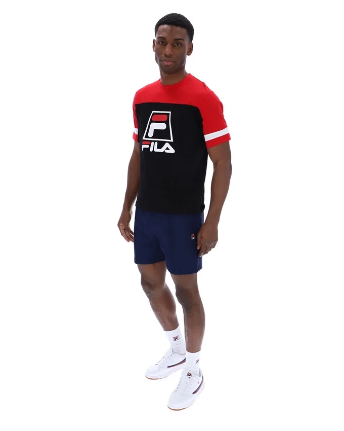 T-shirt Damon « Cut and Sew » noir