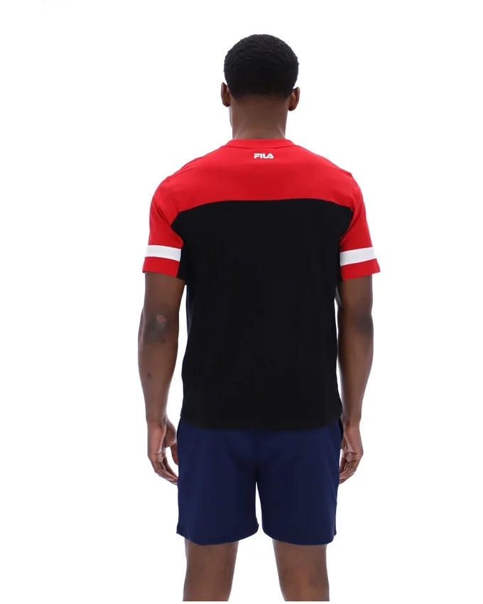 T-shirt Damon « Cut and Sew » noir