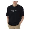 T-shirt décontracté de sport en maille respirante, col rond, Shorts, noir