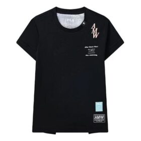 T-shirt de sport Fila x MIHARA YASUHIRO avec logo imprimé signé conjointement, noir LogoT