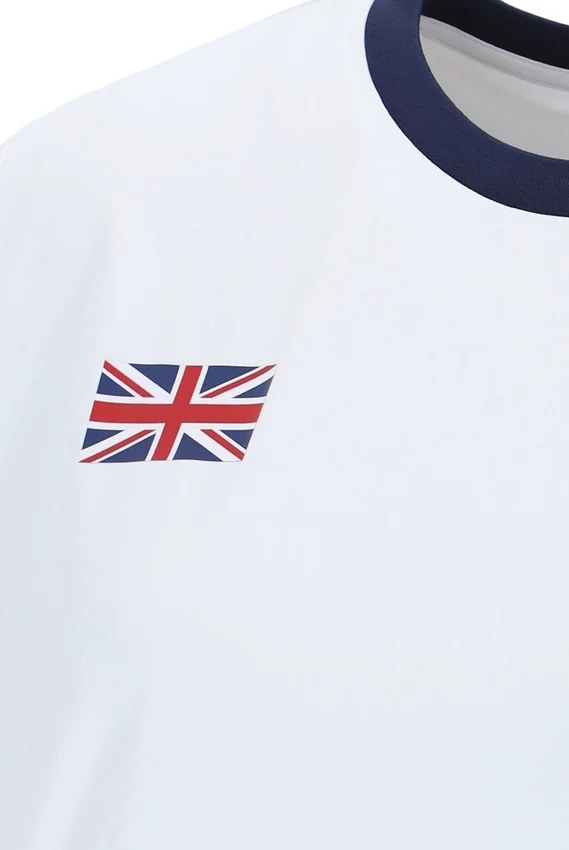 T-shirt de tennis blanc pour femme « Tennis GB »