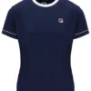 T-shirt de tennis bleu marine pour femme