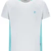 T-shirt de tennis à col rond blanc pour homme