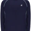 T-shirt de tennis à manches longues bleu marine pour homme