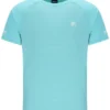 T-shirt de tennis unisexe à col rond couleur aqua