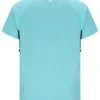 T-shirt de tennis unisexe à col rond couleur aqua