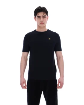 T-shirt Don en maille texturée noir