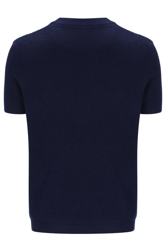 T-shirt en maille à rayures en résille Fila Gerardo bleu marine