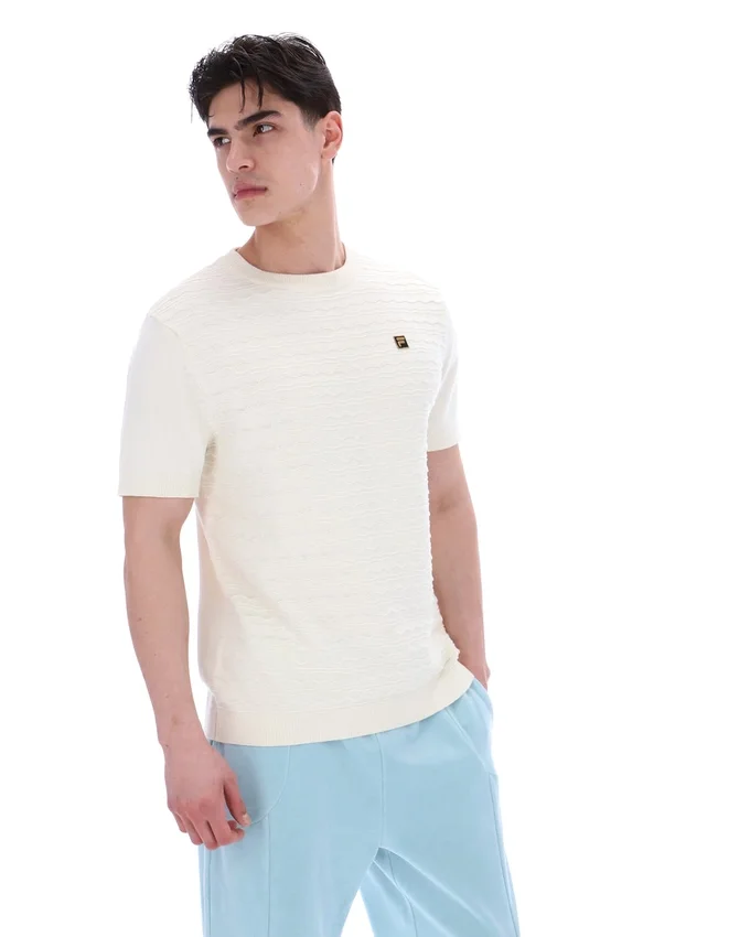T-shirt en maille texturée « Coconut Milk Don »