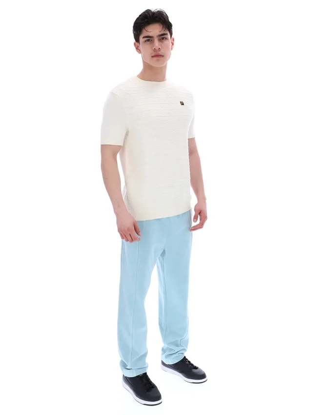T-shirt en maille texturée « Coconut Milk Don »