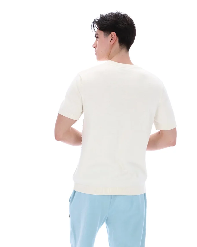 T-shirt en maille texturée « Coconut Milk Don »