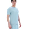 T-shirt en maille texturée Don bleu sterling