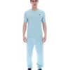 T-shirt en maille texturée Don bleu sterling
