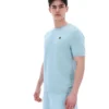 T-shirt en maille texturée Don bleu sterling