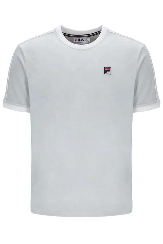 T-shirt en velours Basilio bleu aube