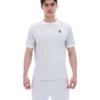 T-shirt en velours Basilio bleu aube