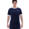 T-shirt en velours Basilio bleu marine de Fila