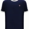 T-shirt en velours Basilio bleu marine de Fila