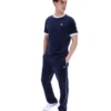 T-shirt en velours Basilio bleu marine de Fila