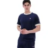 T-shirt en velours Basilio bleu marine de Fila