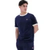 T-shirt en velours Basilio bleu marine de Fila