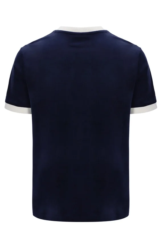 T-shirt en velours Basilio bleu marine de Fila