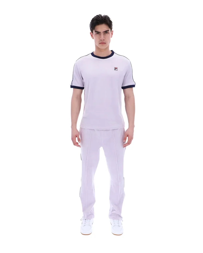 T-shirt en velours Basilio « Misty Lilac »