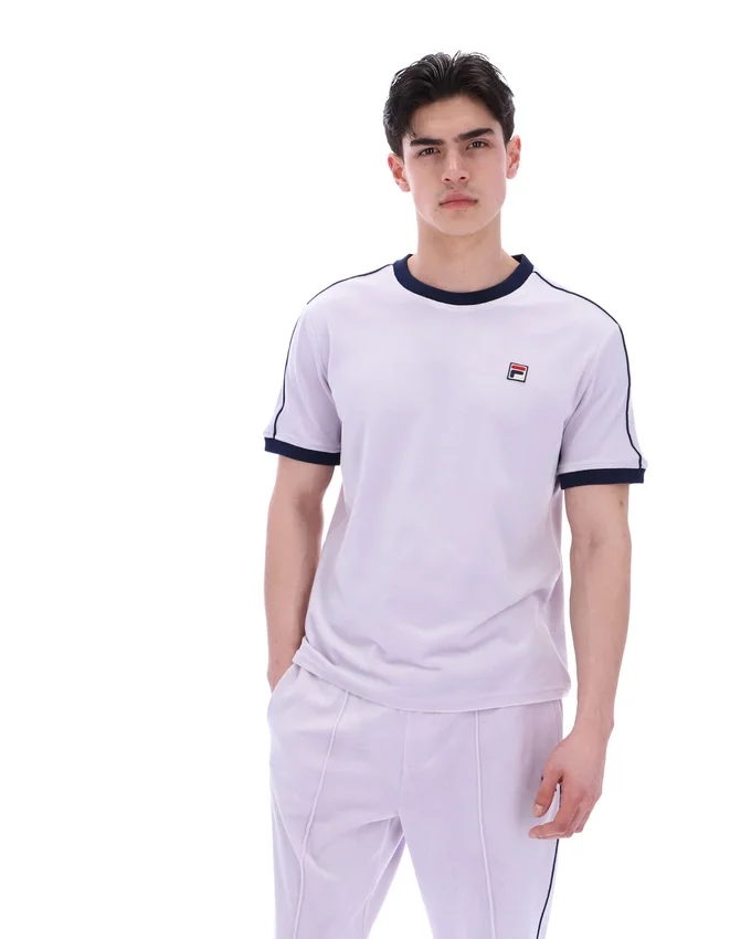 T-shirt en velours Basilio « Misty Lilac »