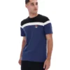 T-shirt Fila Aiden « Cut & Sew » bleu marine
