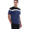 T-shirt Fila Aiden « Cut & Sew » bleu marine
