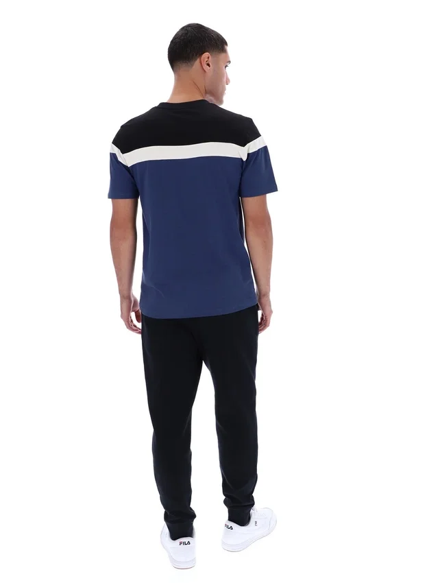T-shirt Fila Aiden « Cut & Sew » bleu marine