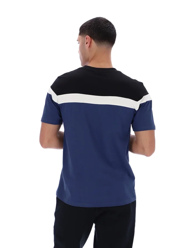 T-shirt Fila Aiden « Cut & Sew » bleu marine