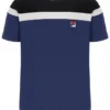 T-shirt Fila Aiden « Cut & Sew » bleu marine